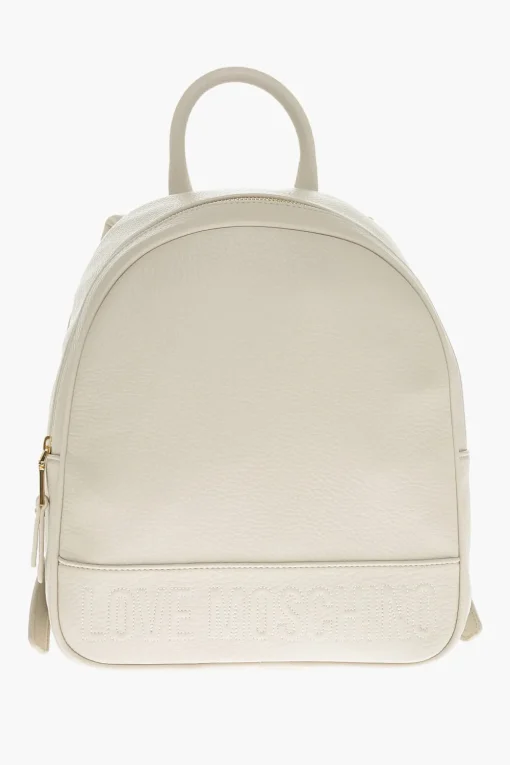 LOVE Zaino in Ecopelle Martellata con Logo in Rilievo>Moschino Online