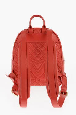 Sale LOVE Zaino in Ecopelle Trapuntato con Logo Dorato Donna Zaini