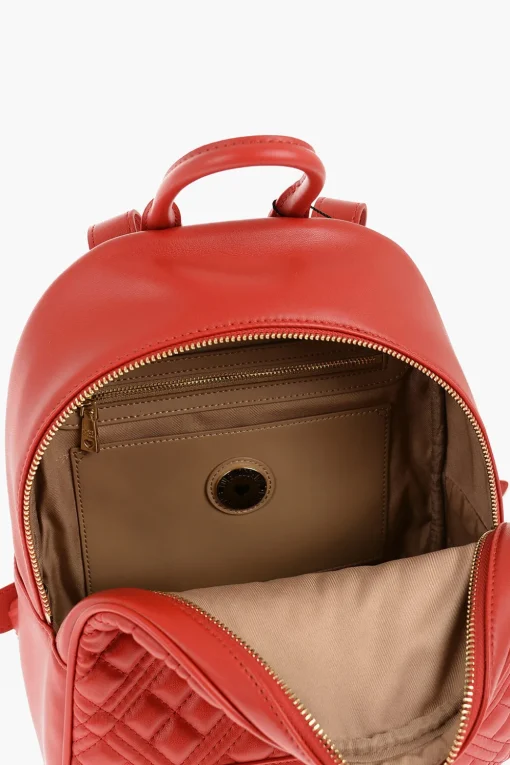 Sale LOVE Zaino in Ecopelle Trapuntato con Logo Dorato Donna Zaini