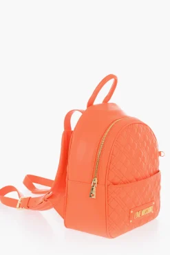 Sale LOVE Zaino in Pelle Vegan Trapuntato con Abbinato Pouch Donna Zaini