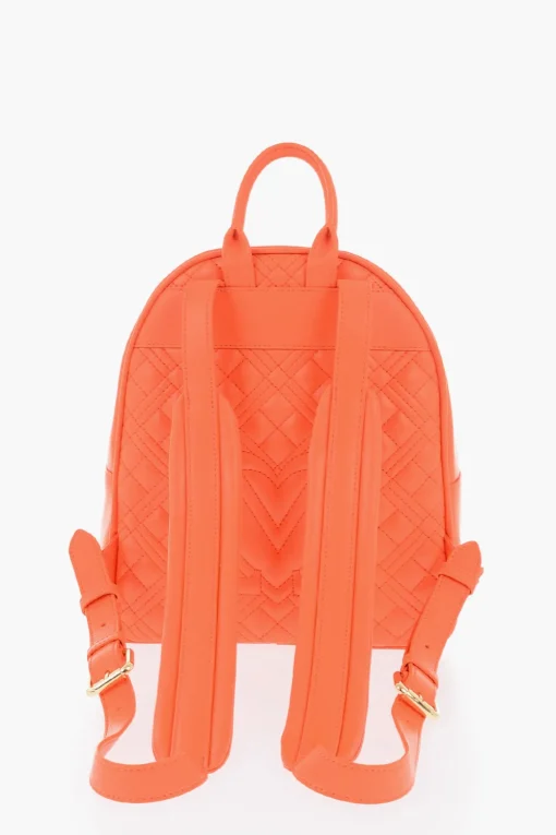Sale LOVE Zaino in Pelle Vegan Trapuntato con Abbinato Pouch Donna Zaini