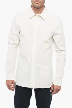 Outlet LUXOR Camicia in Cotone OFFICE con Collo Francese Uomo Camicie