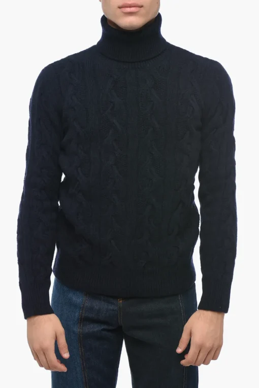 Maglia a Collo Alto in Lana Vergine Aran>Altea Hot
