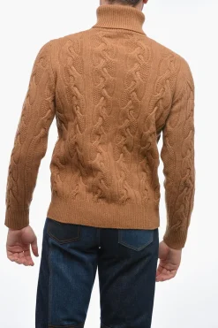 Maglia a Collo Alto in Lana Vergine Aran></noscript>Altea Fashion