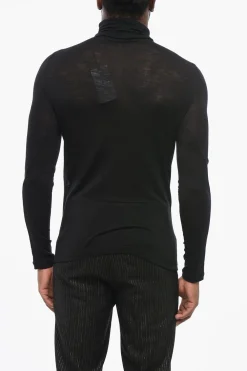 Maglia a Collo Alto in Lana Stretch Extrafine>Saint Laurent Sale