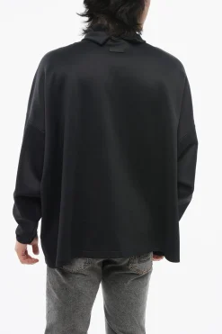 Sale Maglia a Collo Alto in Tessuto Tech Uomo Maglieria