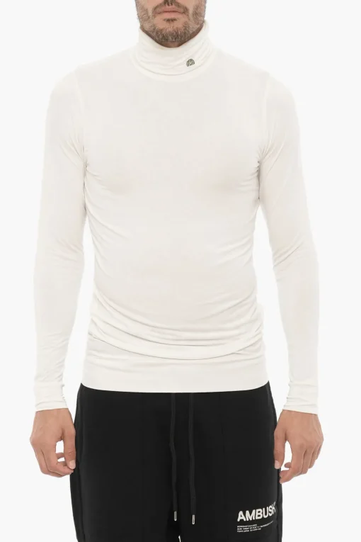Clearance Maglia a Collo Alto Leggera Uomo Maglieria