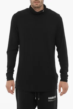 New Maglia a Collo Alto Leggera Uomo Maglieria