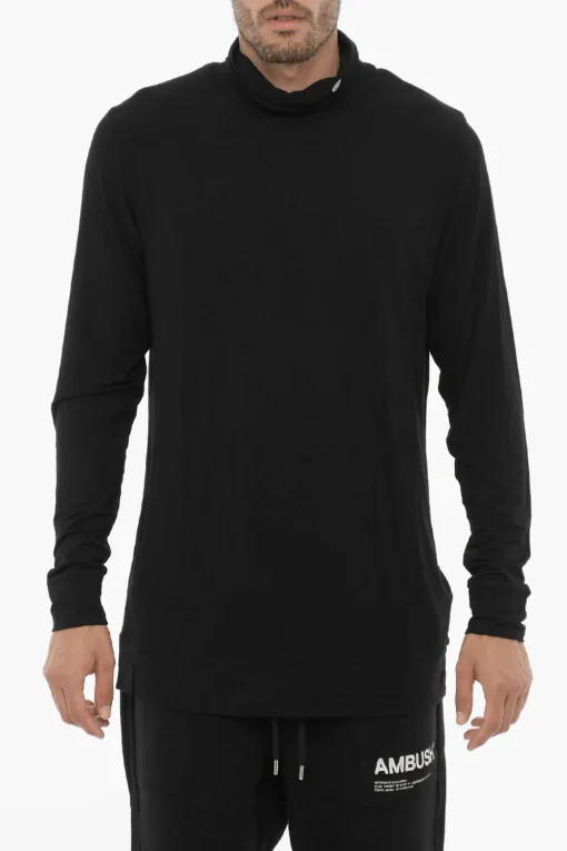 New Maglia a Collo Alto Leggera Uomo Maglieria