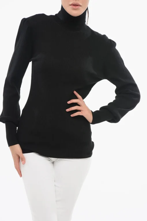 Maglia a Collo Alto SANDY A Costine in Lana Merino>Department 5 Sale