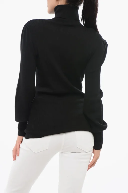 Maglia a Collo Alto SANDY A Costine in Lana Merino>Department 5 Sale