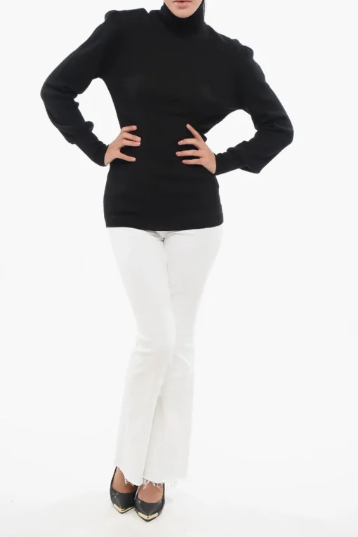 Maglia a Collo Alto SANDY A Costine in Lana Merino>Department 5 Sale