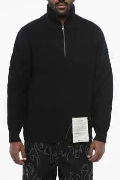 Maglia a Mezza Zip in Cashmere a Tinta Unita>Ballantyne New