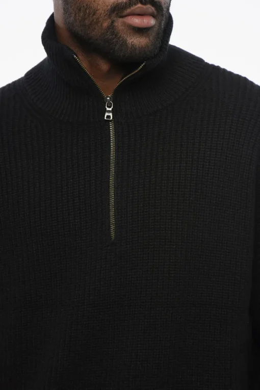 Maglia a Mezza Zip in Cashmere a Tinta Unita>Ballantyne New