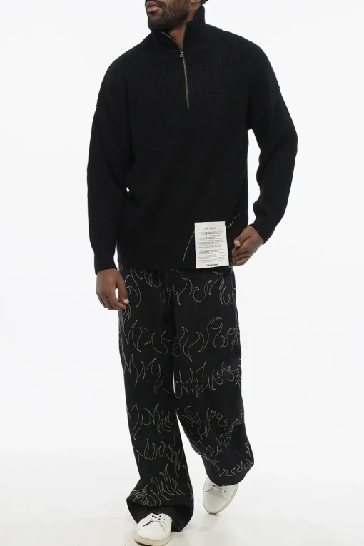 Maglia a Mezza Zip in Cashmere a Tinta Unita>Ballantyne New