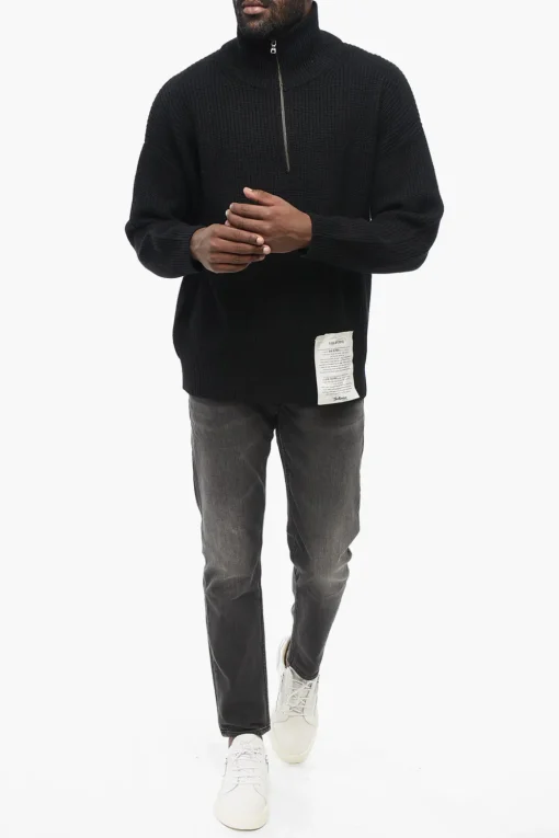 Maglia a Mezza Zip in Cashmere a Tinta Unita>Ballantyne New