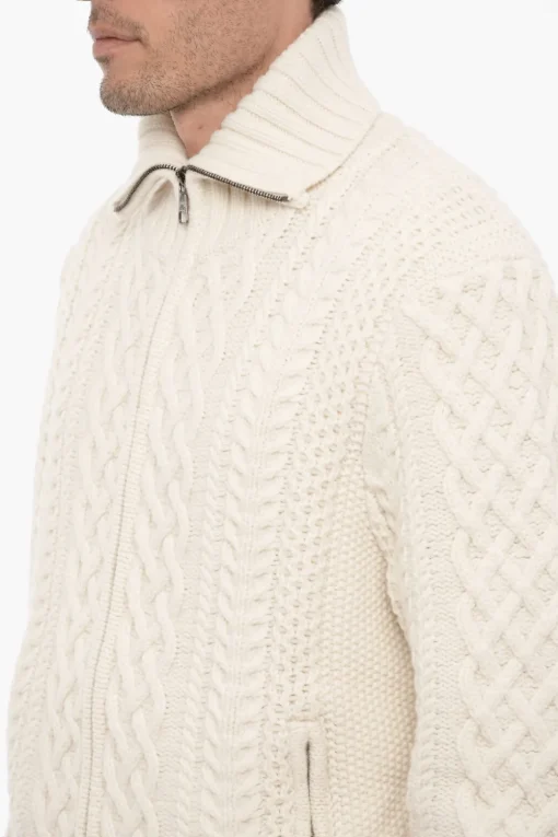 Maglia a Trecce in Lana con Due Tasche>Neil Barrett Fashion
