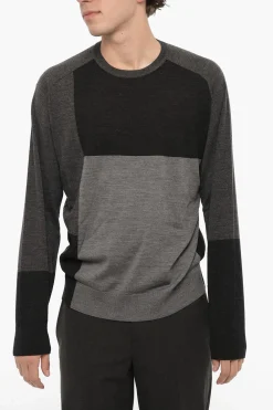 Best Maglia Bicolore in Lana Uomo Maglieria