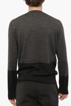 Best Maglia Bicolore in Lana Uomo Maglieria