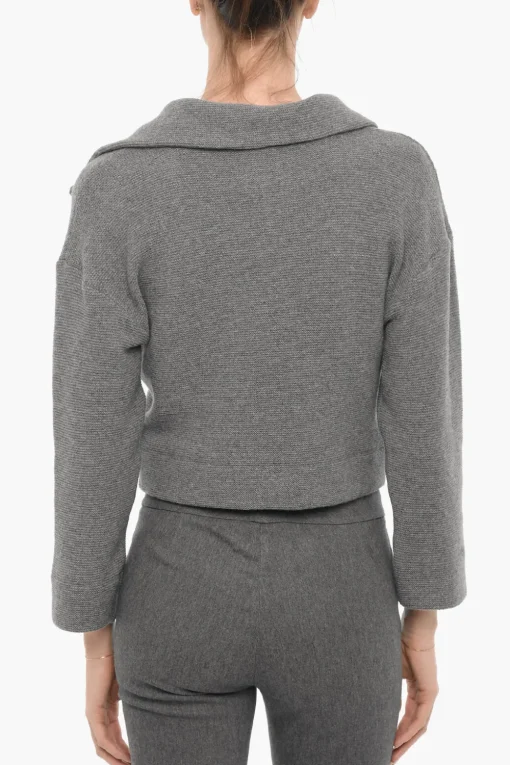 Hot Maglia BOTERO in Misto Lana con Collo a Polo Donna Maglieria