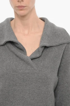 Hot Maglia BOTERO in Misto Lana con Collo a Polo Donna Maglieria