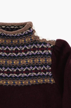 Maglia Collo Alto in Lana con Volant>Polo Ralph Lauren Kids Outlet