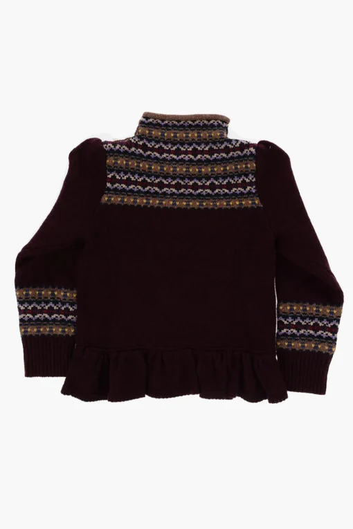 Maglia Collo Alto in Lana con Volant>Polo Ralph Lauren Kids Outlet