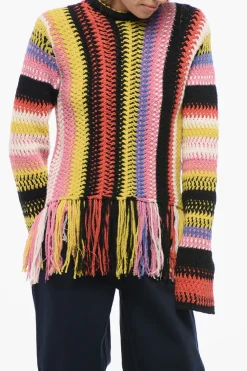 Maglia Crochet Multicolor con Fondo Frangiato>Chloe Best