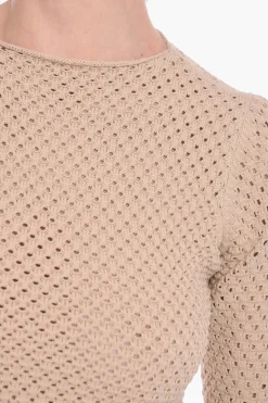 Maglia Crochet Openwork con Schiena Scoperta></noscript>Aeron Outlet