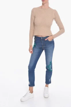 Maglia Crochet Openwork con Schiena Scoperta></noscript>Aeron Outlet