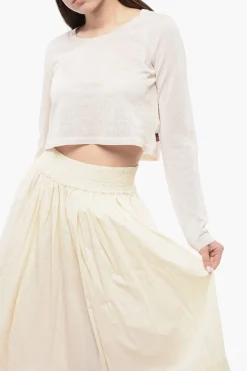 Maglia Crop Girocollo in Misto Viscosa>Woolrich Hot