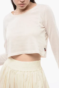 Maglia Crop Girocollo in Misto Viscosa></noscript>Woolrich Hot