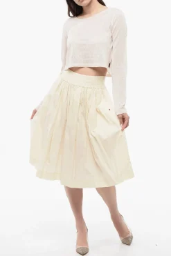 Maglia Crop Girocollo in Misto Viscosa></noscript>Woolrich Hot