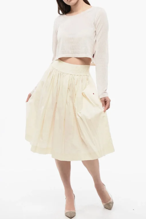 Maglia Crop Girocollo in Misto Viscosa>Woolrich Hot