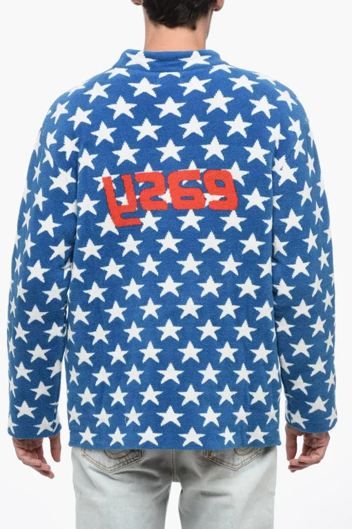 Online Maglia Gircollo UNISEX In Cotone Spugnato con Stelle All Over Donna Maglieria|Maglieria