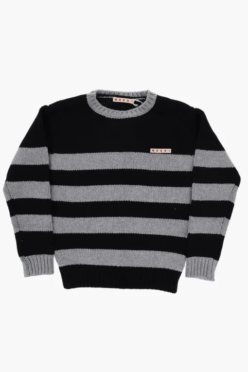 Clearance Maglia Girocollo a Righe Bicolore Bambino Abbigliamento