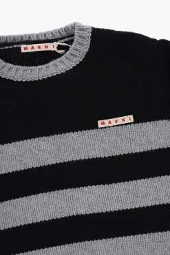 Clearance Maglia Girocollo a Righe Bicolore Bambino Abbigliamento