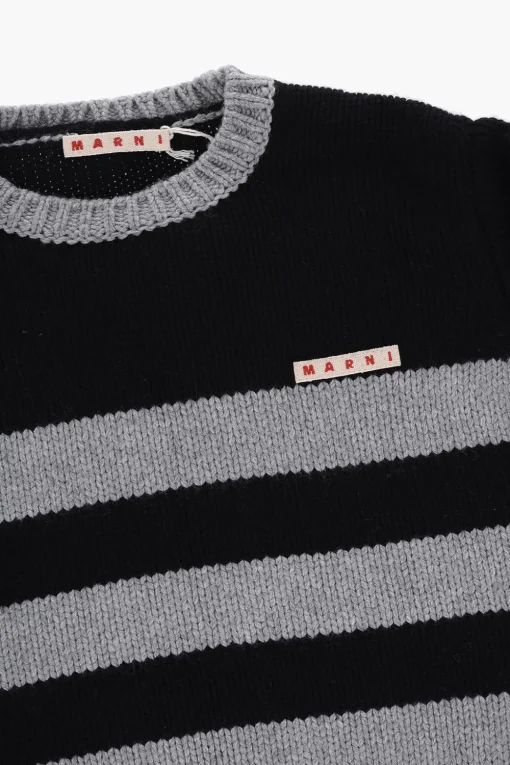 Clearance Maglia Girocollo a Righe Bicolore Bambino Abbigliamento