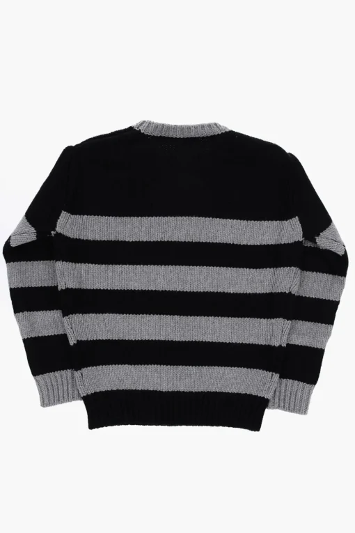 Clearance Maglia Girocollo a Righe Bicolore Bambino Abbigliamento
