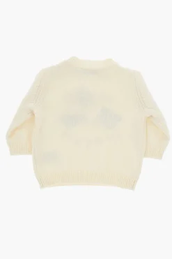 Maglia Girocollo ALMIRE in Cotone e Cashmere con Dettagli a Contrasto></noscript>Bonpoint Sale