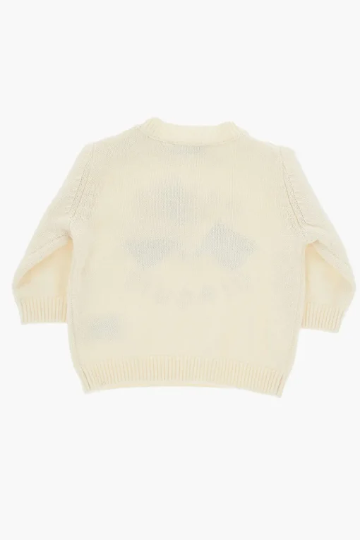 Maglia Girocollo ALMIRE in Cotone e Cashmere con Dettagli a Contrasto>Bonpoint Sale