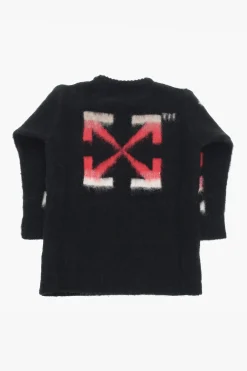 Hot Maglia Girocollo con Targhetta Logo Abbigliamento