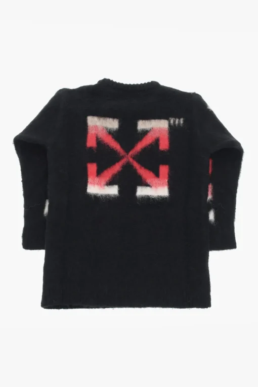 Hot Maglia Girocollo con Targhetta Logo Abbigliamento