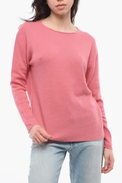 Clearance Maglia Girocollo in Cashmere Donna Maglieria