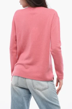 Clearance Maglia Girocollo in Cashmere Donna Maglieria