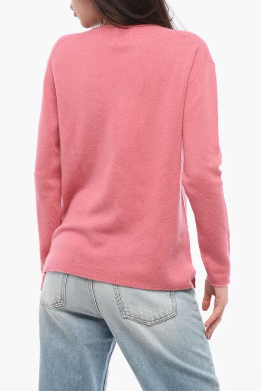 Clearance Maglia Girocollo in Cashmere Donna Maglieria