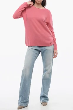 Clearance Maglia Girocollo in Cashmere Donna Maglieria