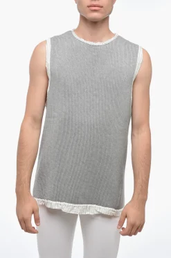 Maglia Girocollo in Cotone Leggero senza Manica>Hed Mayner Best