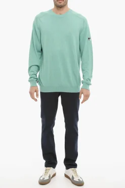 Maglia Girocollo in Cotone e Lino></noscript>Woolrich Best