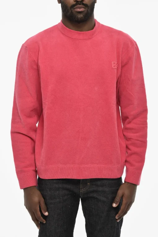 Fashion Maglia Girocollo in Cotone Spugnato Uomo Maglieria